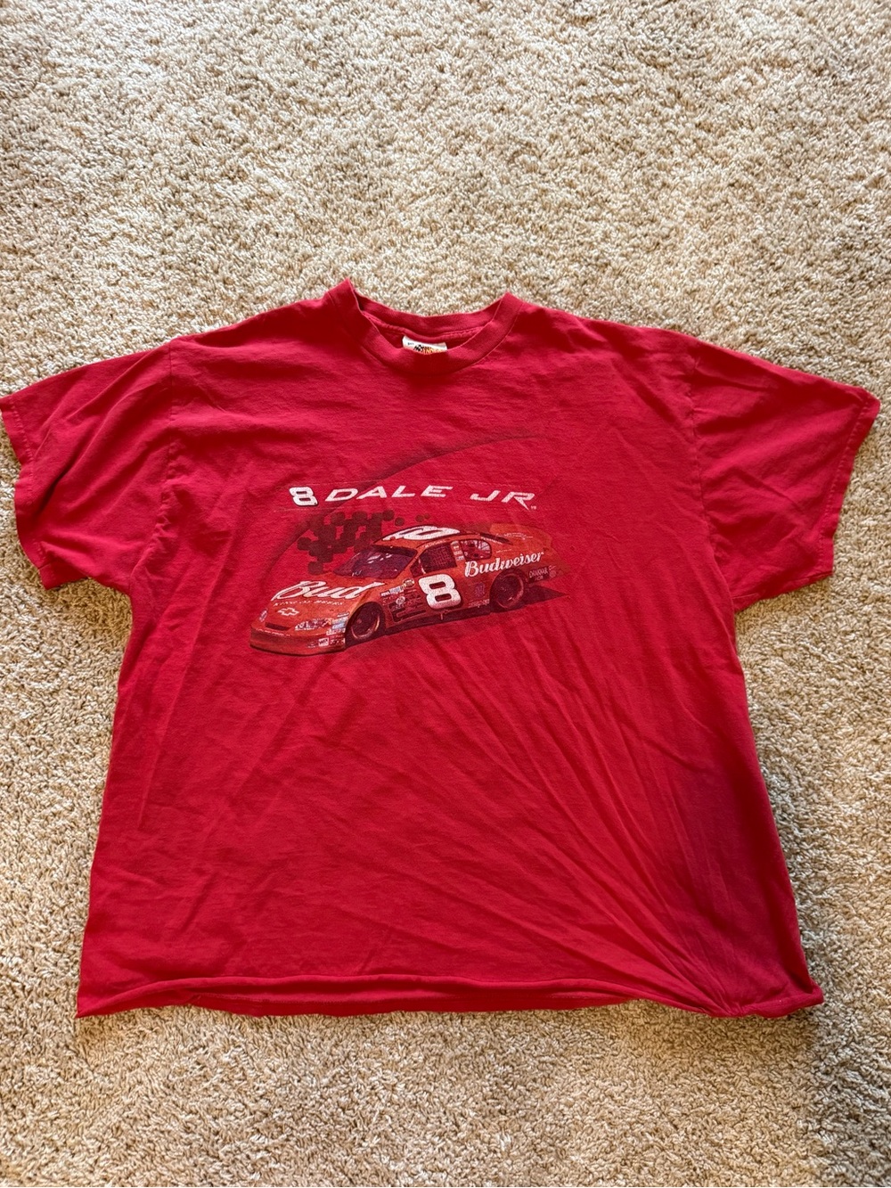 Vintage Dale Jr. #8 Red Racing Graphic Tee